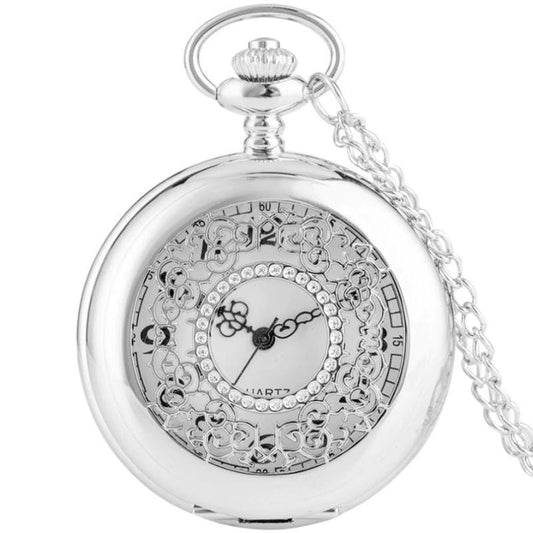 Montre Gousset Pendentif Femme Argent | LuxeBrilliance - The Steampunk Emporium