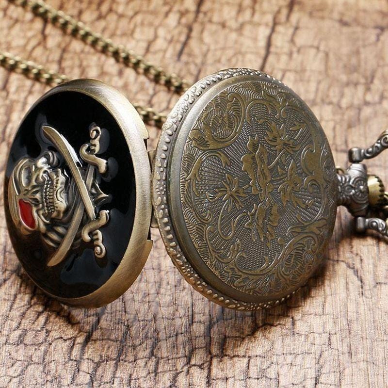 Montre Pirates à Gousset Steampunk | L'Horlogerie des Corsaires - The Steampunk Emporium