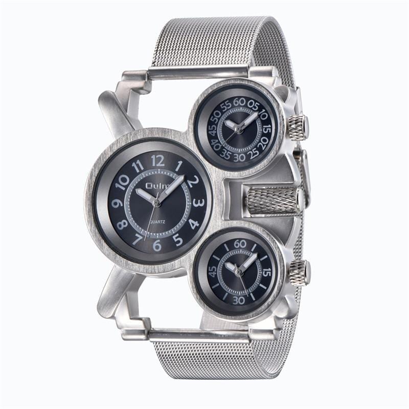 Montre Steampunk 3 Cadrans Homme | TimeMaster - The Steampunk Emporium Noir