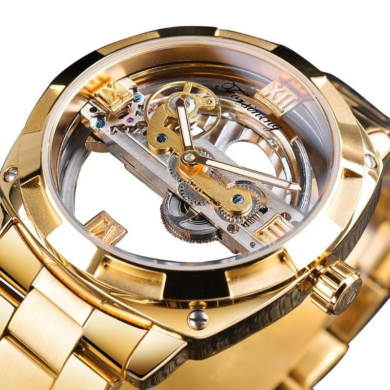 Montre Steampunk Cadran Transparent | TimeGear - The Steampunk Emporium Or