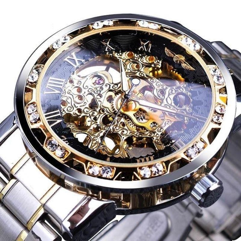 Montre Steampunk Luxe | TimeCrafter - The Steampunk Emporium Or et Argent 2