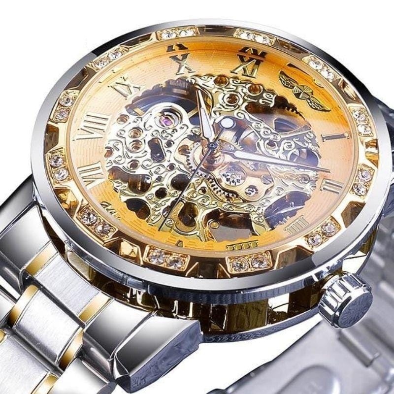 Montre Steampunk Luxe | TimeCrafter - The Steampunk Emporium Or et Argent 3