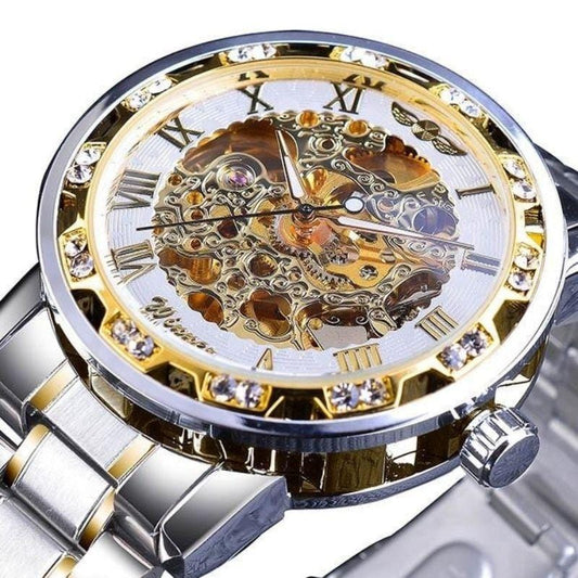 Montre Steampunk Luxe | TimeCrafter - The Steampunk Emporium Or et Argent