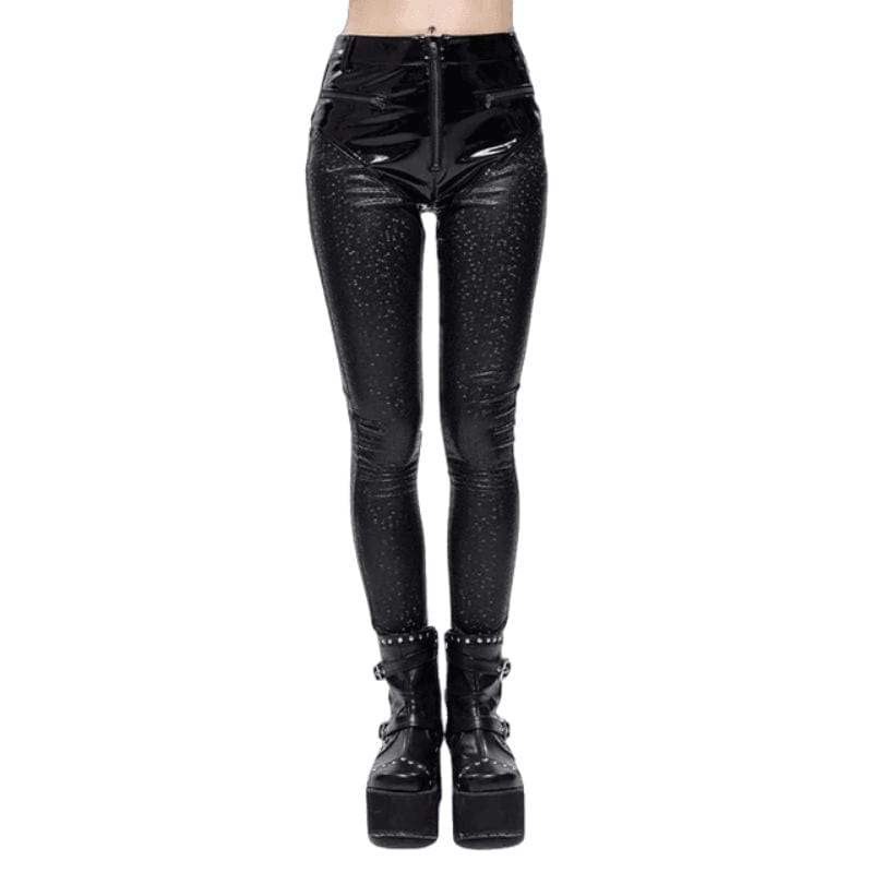 Pantalon Gothique Rock Femme | DarkRaven - The Steampunk Emporium XS