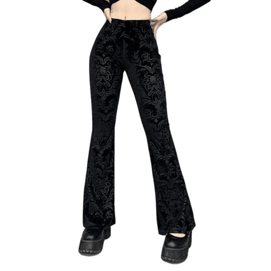 Pantalon Noir Gothique Femme | ShadowBlade. - The Steampunk Emporium S