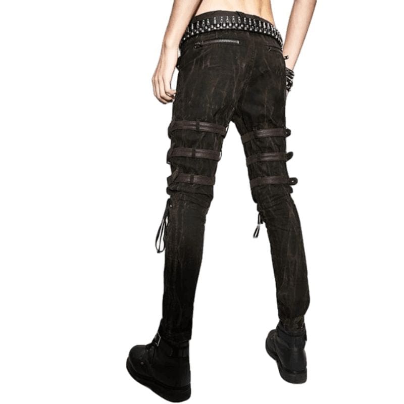 Pantalon Punk Marron | StyleXtreme - The Steampunk Emporium