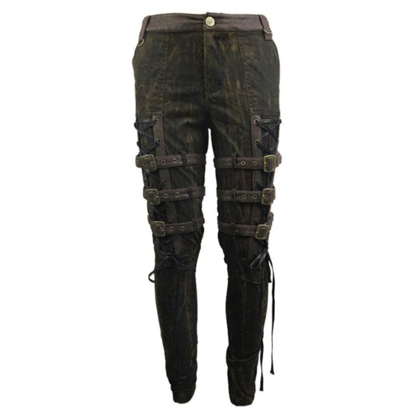 Pantalon Punk Marron | StyleXtreme - The Steampunk Emporium