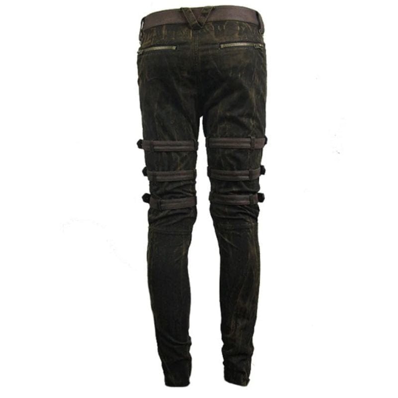 Pantalon Punk Marron | StyleXtreme - The Steampunk Emporium