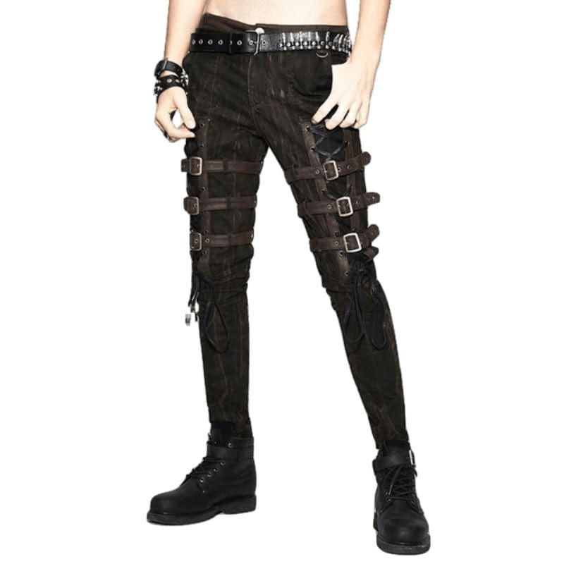 Pantalon Punk Marron | StyleXtreme - The Steampunk Emporium XXL