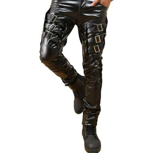 Pantalon Simili PU Gothique Homme | ShadowStrike - The Steampunk Emporium 28