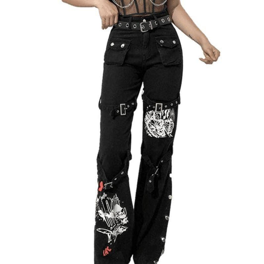 Pantalon Steampunk Cyber Gothique | Cybertech Wonderfall - The Steampunk Emporium S