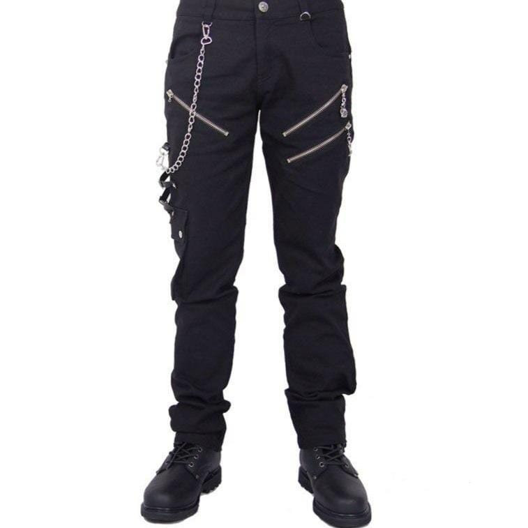 Pantalon Steampunk Gothique Chaîne | SteamGoth Chains - The Steampunk Emporium S