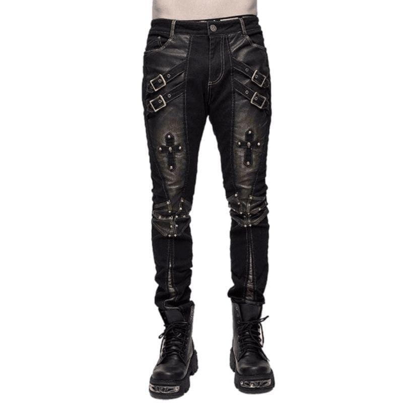 Pantalon Steampunk Rock Homme | FusionStyle - The Steampunk Emporium S / Bronze