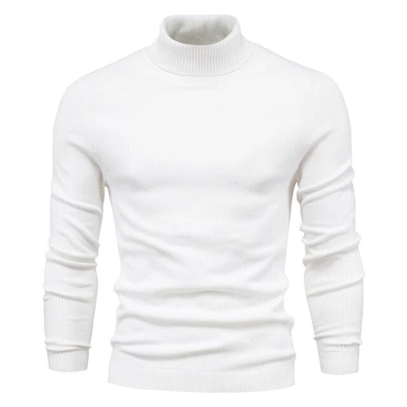 Pull Col Roulé Homme Slim | UltraFit Warm - The Steampunk Emporium Blanc / S