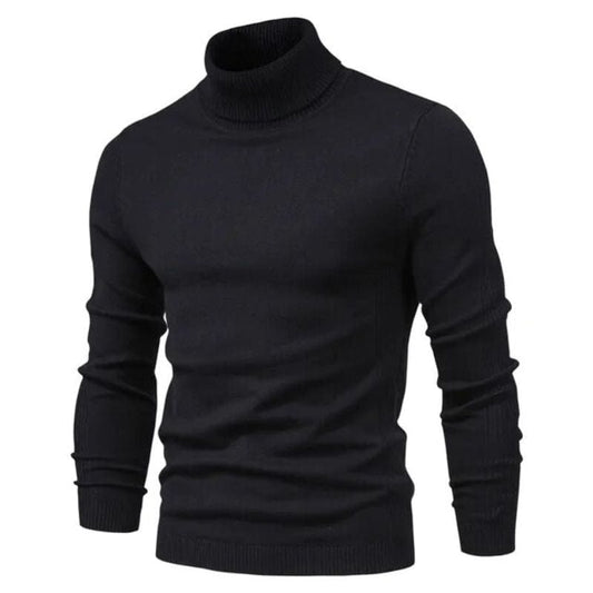 Pull Col Roulé Homme Slim | UltraFit Warm - The Steampunk Emporium Noir / S