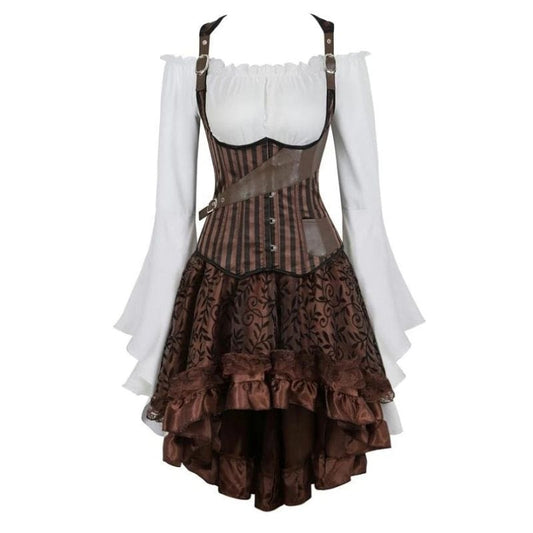 Robe Corset Pirate | Écume des Vagues - The Steampunk Emporium S