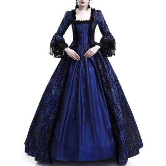 Robe Époque Victorienne Bleue | Majestica - The Steampunk Emporium M