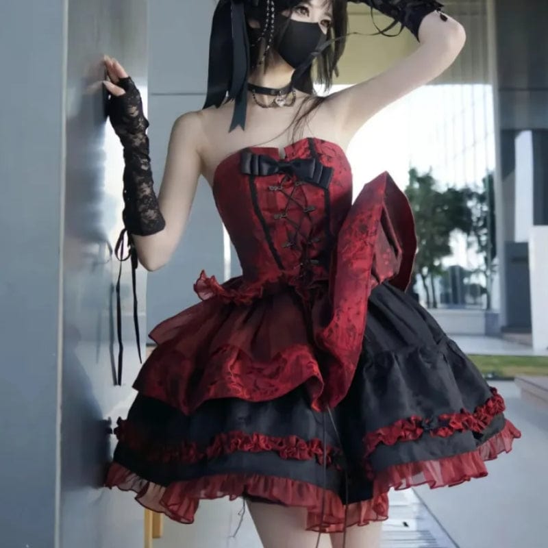 Robe Lolita Rouge | RedGown - The Steampunk Emporium