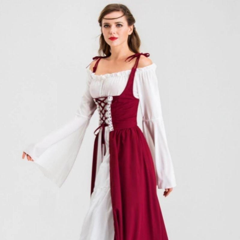 Robe Médiévale Victorienne | Élégance d'Antan - The Steampunk Emporium