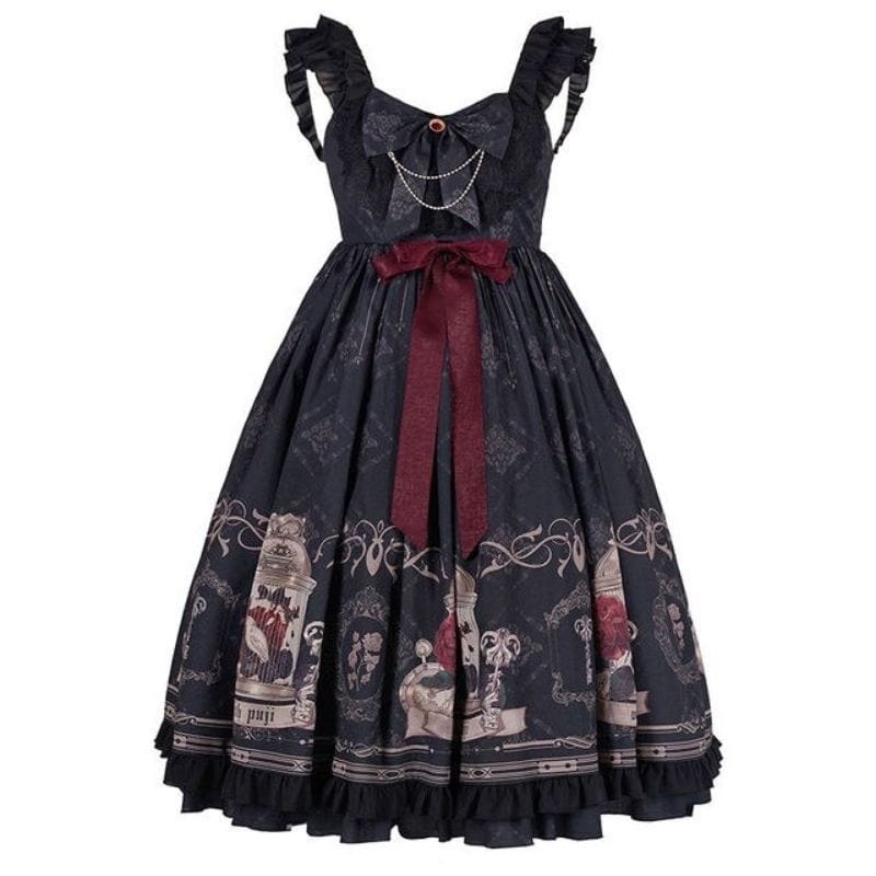 Robe Noire Lolita | BlackDiamond - The Steampunk Emporium S