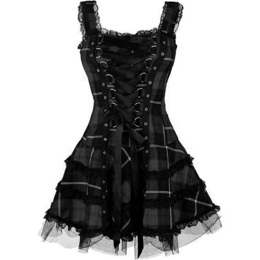 Robe Steampunk Écossaise Gothique | DarkVictorian - The Steampunk Emporium Noir / S