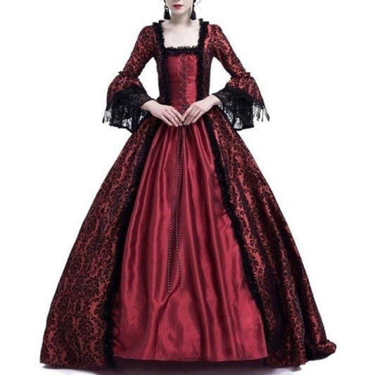 Robe Steampunk Victorienne Rouge | Crimson Twilight - The Steampunk Emporium S