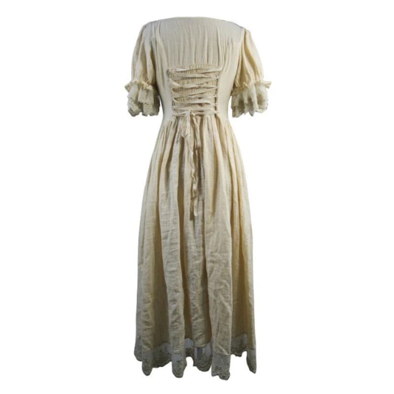 Robe Victorienne Blanc Cassé | Luce Blanche - The Steampunk Emporium