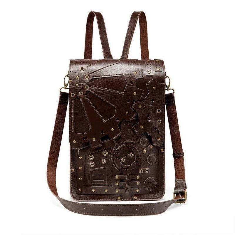 Sac à Dos Steampunk | GearMaster - The Steampunk Emporium Marron Foncé