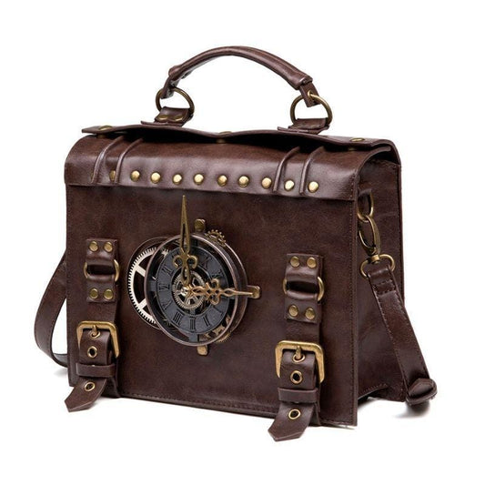 Sac Horloge Édison | ChronoLux - The Steampunk Emporium