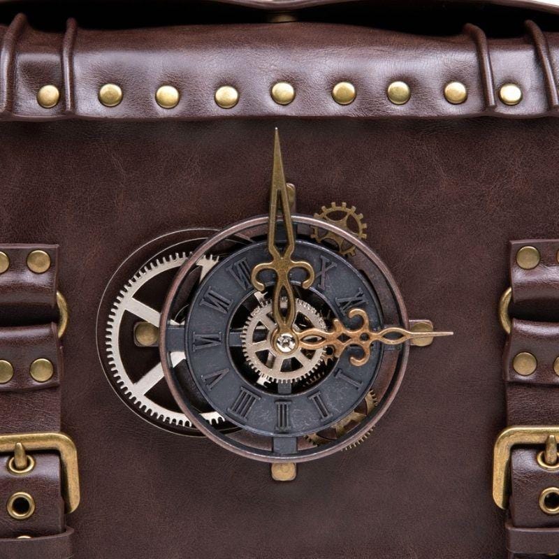 Sac Horloge Édison | ChronoLux - The Steampunk Emporium