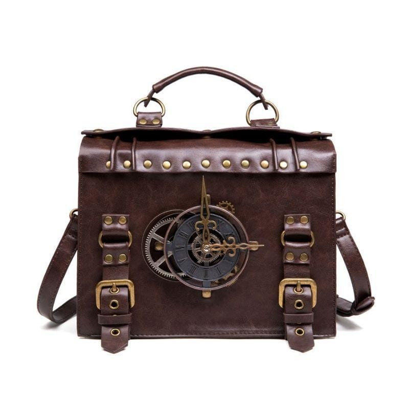 Sac Steampunk Édison Avec Portefeuille | Collection Horizon - The Steampunk Emporium