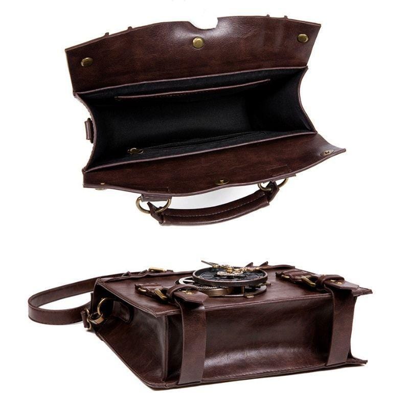 Sac Steampunk Édison Avec Portefeuille | Collection Horizon - The Steampunk Emporium