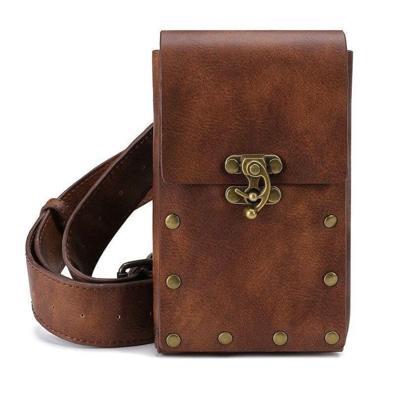 Sacoche Steampunk | Sac de l'Aventurier - The Steampunk Emporium Marron