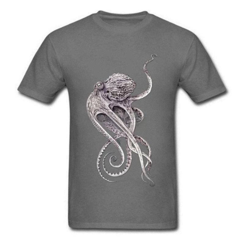 T-shirt Poulpe | OctoWave - The Steampunk Emporium Gris Foncé / XS