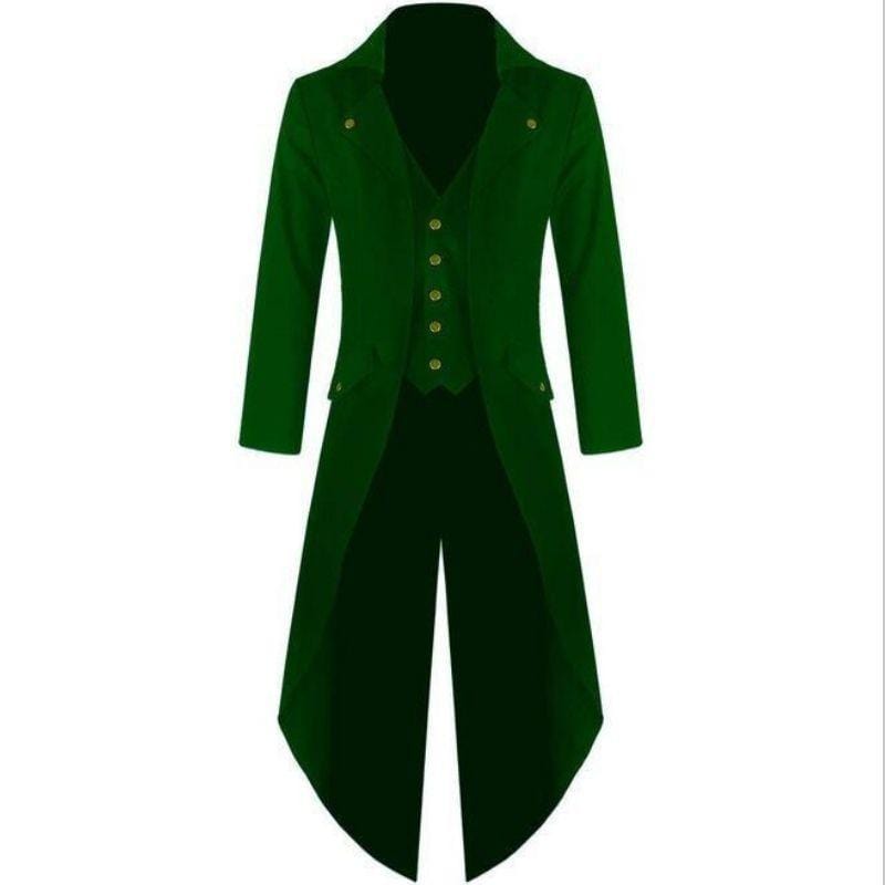 Veste Gothique Victorienne en Queue de Pie | Royal Noir - The Steampunk Emporium Vert / S