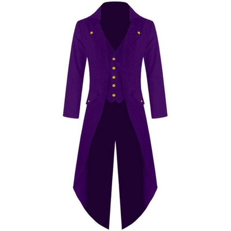 Veste Gothique Victorienne en Queue de Pie | Royal Noir - The Steampunk Emporium Violet / S