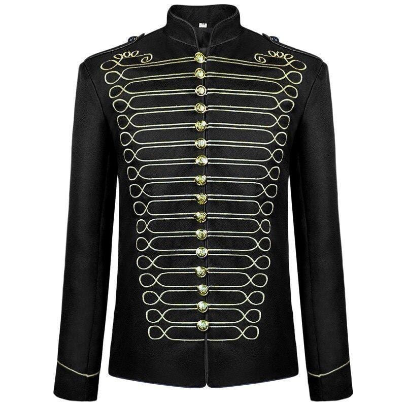 Veste Officier Steampunk | MysticSteel - The Steampunk Emporium Noir et Doré / S