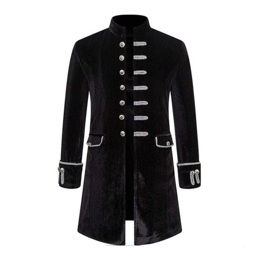 Veste Steampunk Gothique Longue | ShadowHawk - The Steampunk Emporium S / Noir