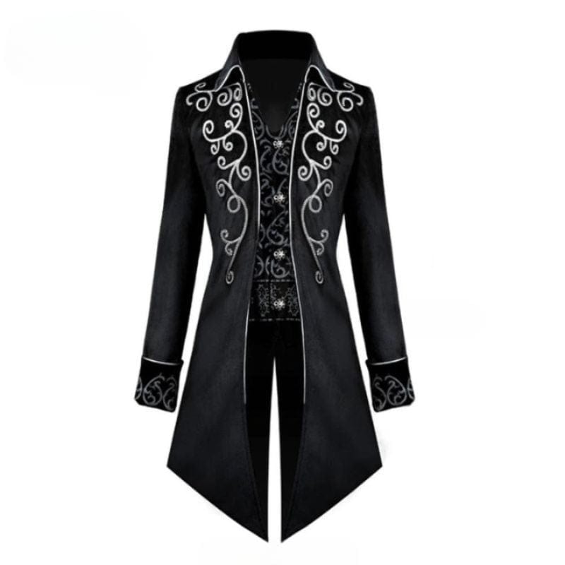 Veste Steampunk Gothique Redingote | ShadowSteel - The Steampunk Emporium Noir 1 / S