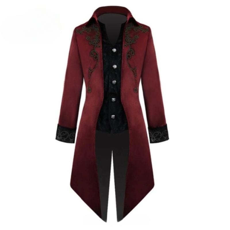 Veste Steampunk Gothique Redingote | ShadowSteel - The Steampunk Emporium Rouge 2 / S