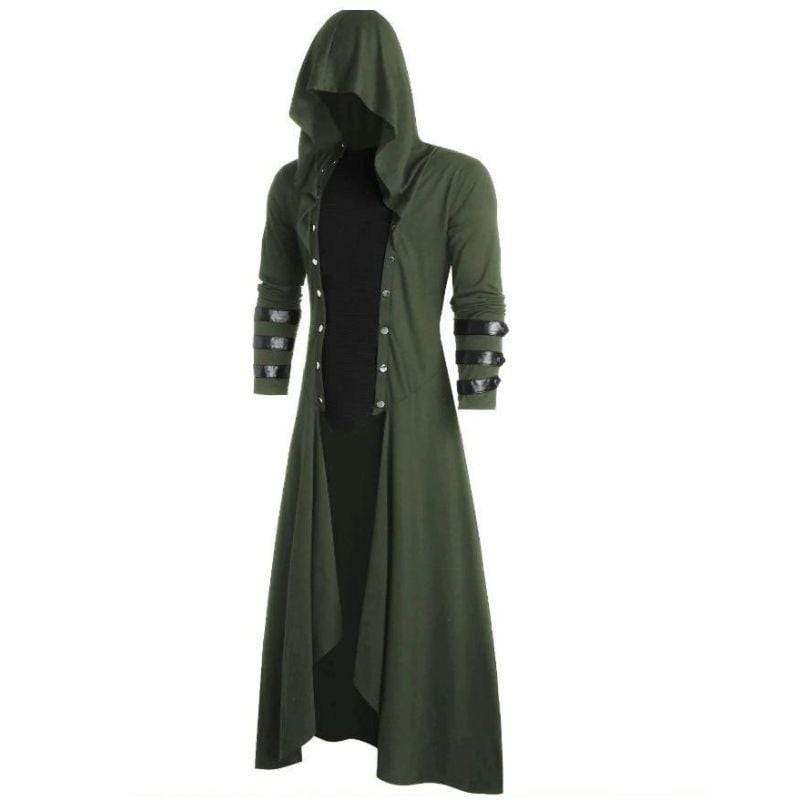 Veste Steampunk Homme Longue | SteamLuxe - The Steampunk Emporium Vert / S