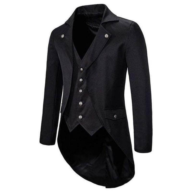 Veste Steampunk Homme Redingote | Édition Exclusif - The Steampunk Emporium Noir / S