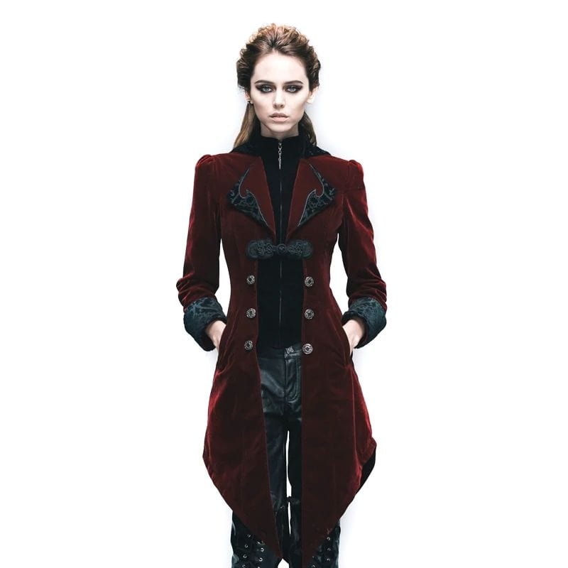 Veste Steampunk Rouge | NovaGear - The Steampunk Emporium XS